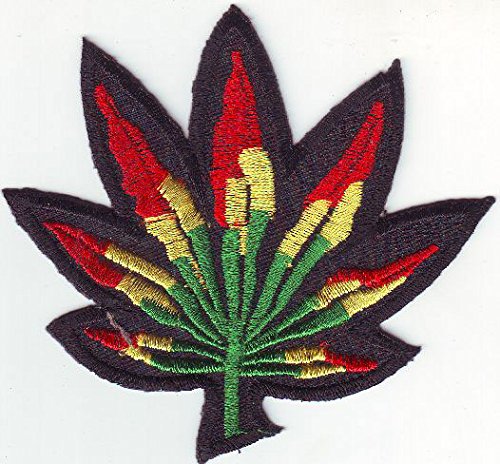 Preisvergleich Produktbild Cannabisblatt Aufnäher Bügelbild