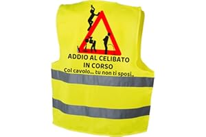 fashwork Gilet Addio al Celibato - con lavolo tu Non Ti sposi