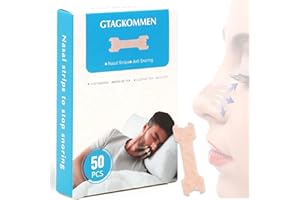 GTAGKOMMEN 50Pcs Cerotti Nasali Antirussamento，cerotti nasali respira bene，cerotti nasali dilatatore nasale，cerotti naso anti russamento uomo，cerotti per non russare， cerotti nasali(Unisex L Taglia)