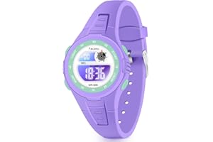 Facasu Kids Digital Watch for Boys Girls, Colorful Light 50M Waterproof Outdoor Sports Watch for Toddler Children with Stopwatch Alarm 12/24 H Functions - Kids Gifts for Boys Girls Ages 4-15