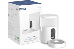 Aqara Mangiatoia Intelligente C1, RICHIEDE AQARA Zigbee 3.0 HUB, Mangiatoia Automatica per Cani e Gatti, con Controllo di Porzione, Controllabile da Google, Alexa, Siri, Funziona con SmartThings