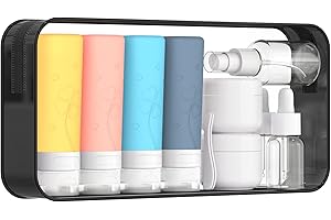 SAHMVER Bottiglie da Viaggio in Silicone 90 ml, 12 Pezzi Kit Flaconi da Viaggio, Kit da Contenitori da Viaggio, Riutilizzabili a Prova di Perdite, Contenitori da Viaggio per Liquidi, Shampoo, Crema, Lozione