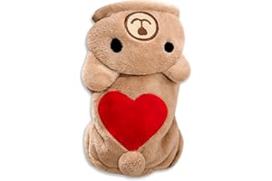 Galatée Tuta Per Cani Di Piccola Taglia, Simpatici Vestiti Per Animali Domestici Cappotto Invernale Caldo Per Animali Di Piccola e Media Taglia, Giacca Invernale Per Cuccioli（XS, Amore Orso)