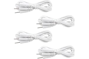 CNCEDI 4Pack Tens Machine Replacement Leads, Flexible Electrode Wire Cables for TENS Units EMS with 2mm Pin Connectors, Electrotherapy Accessories