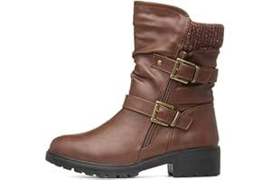Lilley Womens Brown Calf Boot