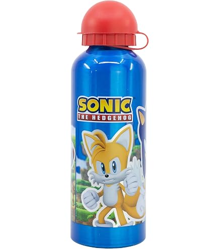 My sweety pop - Gourde - Aluminium - Pour enfant - Crèche - Maternelle - Ecole - Vacances - Repas - 17,5 cm – 400 ml - Hydratation - Idée Cadeau - Minnie Mouse - Rouge - pour fille