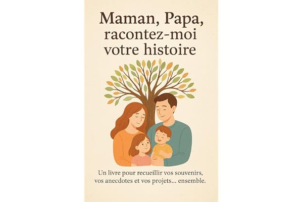 « Maman, Papa, racontez moi votre histoire »: Un livre pour recueillir vos souvenirs, vos anecdotes et vos projets… ensemble.