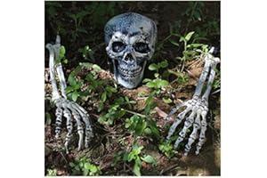 JOYIN Halloween Decorations Skeleton Stakes, Realistic Looking Yard Lawn Garden Stakes, Groundbreakers for Best Halloween Yard Decorations Outdoor Graveyard