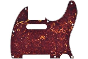 KAISH 8 Hole Tele Style Pickguard TL Guitar Pick Guard Scratch Plate for Tele/Telecaster Vintage Tortoise