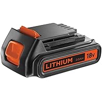 Black+Decker Li-Ion Slidepack Akku (18V 2,0Ah, passend für alle Black+Decker 18V-Gartengeräte) BL2018