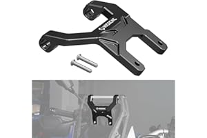 NICECNC Schwarzer Armaturenbrett-Stabilisator, Anti-Shake-Unterstützung, Compatible with Yamaha Tenere 700 XTZ700 2019–2024, Nicht passend für digitalen TFT-Bildschirm, Aluminiumlegierung