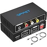 HDMI Audio Extractor 4K@60Hz YUV4:2:0 HDMI Optical Audio Splitter zu Optisches und Koaxial L/R mit 3,5-mm-Stereo Unterstützun