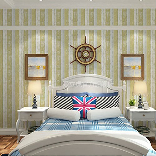 Preisvergleich Produktbild Loaest Einfache Moderne Im Europäischen Stil Tapete Mit Eingedicktem Selbstklebende Pvc Kleber Schlafzimmer Wohnzimmer Wurde Das Fernsehen Hintergrund Tapete Wand 0,45 Mx10 M / Streifen