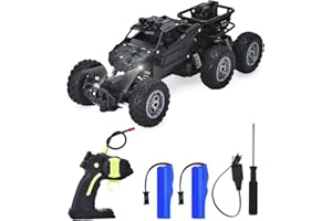 Rumicet Noir Voiture Télécommandée Enfant, 1:22 Voiture Télécommandée Tout Terrain, 2.4GHz RC Voiture Radiocommandee pour Enfants 3-12 Ans