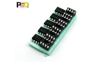 POPESQ® 5 Pièces/Pcs. x UA741 avec/with DIP8 Boîtier/Socket Amplificateur Opérationnel Op Amp 741#A563