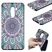 Produktbild HopMore Xiaomi Pocophone F1 Hülle Silikon Schwarz Muster Design Bumper Ultra Dünn Xiaomi Poco F1 Handyhülle Schutz Hülle Silikonhülle Slim TPU Case Cover - Mandala