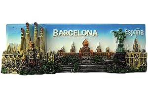 WEDARE MAGNET SOUVENIR 3D Barcelone Espagne Réfrigérateur Réfrigérateur Aimant Touristique Souvenirs À La Main Résine Artisanat Magnétique Autocollants Maison Cuisine Décoration Voyage Cadeau