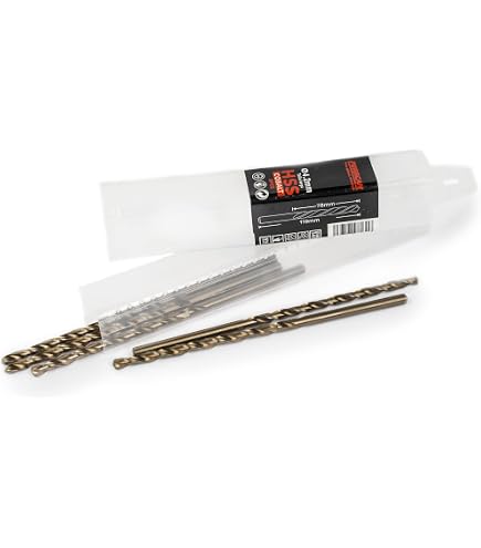 Ferrcan- Forets pour métal HSS DIN338 M35 cobalt pour percer en acier inoxydable, fer et autres métaux (pack de 5 unités par taille) (9mm Ferrcan- Forets pour métal HSS DIN338 M35 cobalt pour percer en acier inoxydable, fer et autres métaux (pack de 5 unités par taille) (9mm
