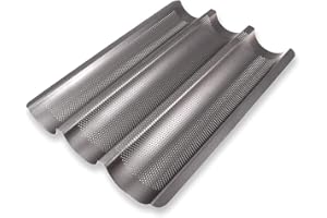 Teglia Baguette Schramm® con rivestimento antiaderente per 3 baguette 38,5 x 28,5 cm Teglia Baguette Teglia Baguette Teglia Baguette Teglia Baguette Teglia Baguette