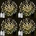 Produktbild AIZESI 4 Stück Feuerwerk Lichterkette LED Lichterkette Draht Stromkabel,Batteriebetriebener Hängender Starburst Beleuchtung,Dekoraktive Lichterkette für Haus,Weihnachtsbaum,Warmweiß