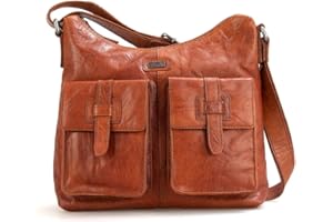 Spikes & Sparrow Sac à bandoulière Femme Echt Leder