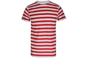 Style Lockers® Children’s Kids Unisex Striped T-Shirt - Boys Girls Crew Neck Short Sleeve Stripes School Book Week Casual Summer Cotton Tee Top Age 5-13 Years