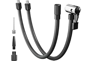 LEXIN 2 PCS Tubo in Gomma per Gonfiaggio, Tubo Gonfiaggio Pneumatici, Tubo Flessibile per Rivestimento Pneumatico da 15,8 Pollici per Pompa ad Aria elettrica P5/P4