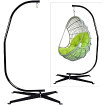 Support Pour Hamac GOPLUS Universel - Portatif, Charge 150 Kg - Fer Robust Avec Chaînes - Pour Jardin, Balcon, Camping