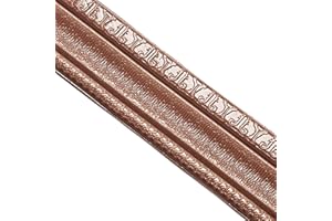 NIBESSER 3D Wallpaper Border Stickers Self Adhesive Wall Trim Line Skirting Border Removable Foam Molding Trim Wall Room Tiles Sticker Waterproof Baseboard Wallpaper for Kitchen Bathroom (Deep Brown, 230×8cm)