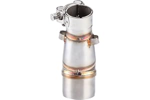 ‎FYDUN Motorrad Auspuffrohr, Fydun Edelstahl Auspuff Mittelrohr Motorrad Slip On Auspuff Mittelrohr Adapter Stecker Motorrad Zubehör für Z250 250 2013-2016
