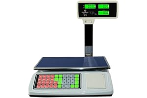 JHONSORR GERMANY DESIGN Jhonsorr Bilancia da banco con scontrino elettronica portata 50kg stampa ricevuta e memoria prodotto
