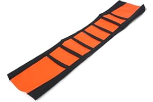 Alamor Universal Soft Gripper Funda De Asiento De Motocicleta Costilla De Caucho Dirt Bike Enduro-Orange