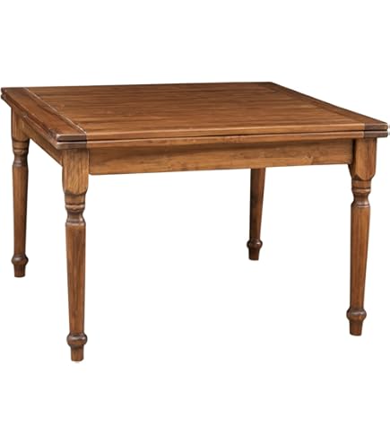 Tavolo Da Cucina Allungabile In Legno Massello - Design Italiano, Colore Noce Scuro - Foto 14