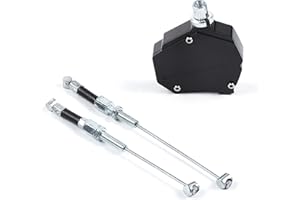 Fuworance Motorcycles Stunt Clutch Easy Pull Cable Line System Reduced Effort Clutch Kit Universal Aluminum Alloy Black