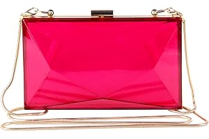 EVEOUT Mujeres Acrílico Moda Transparente Embragues de la Noche Caja Transparente Bolso de la Jalea de la Cruz del Cuerpo del Bolso del Monedero de Las Señoras Regalo