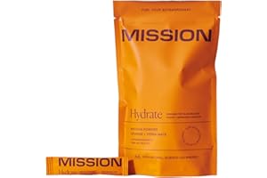 MISSION FUELLING EXTRAORDINARY MISSION - Hydrate Matcha Tea - Matcha Powder with Orange & Yerba Mate - Improved Hydration - 10 Sachets