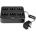 Retevis RT24/RT28/RT21 Six-Way Charger for Walkie Talkie Two Way Radio Six Way Charger Can Charge 6 Two Way Radio or 6 Batteries (1 Pcs)