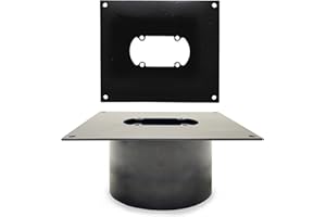 Butler Technik Stainless Steel Diesel Heater Turret Mount Plate for RV Motorhome Camper Eberspacher Espar Webasto Auxiliary Heating Furnace Extra Deep Mount PRO (100mm)