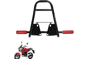 Mokuo Iron Manned Motorcycle Stunt Rear Luggage with CNC Removable Perform Bar Fit for Honda Grom MSX 125 SF 2013-2016