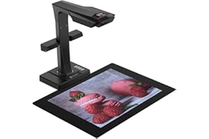 ‎CZUR CZUR ET18 Pro Professioneller Buchscanner mit LED Fülllicht, OCR Dokumentenscanner 18 Megapixel Dokumentenkamera Visualizer für Windows und macOS mit Laser Verflachungstechnologie, bis zu A3