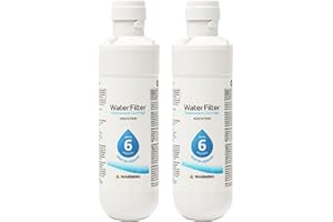 FADERR Filtro dell'acqua per frigorifero, filtro dell'acqua esterno universale per frigorifero, LT1000P, filtro dell'acqua per la casa, colore bianco, per Kenmore9980 (2 pezzi)