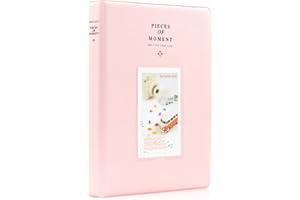 AMIMY 128 Taschen Fotoalbum für Fujifilm Instax Mini LiPlay 11 7s 8 8+ 9 25 26 50s 70 90 Sofortbildkamera, für Polaroid Snap SnapTouch PIC-300 Z2300 Mint Zip Sofortbildkamera Drucker (Rosa)