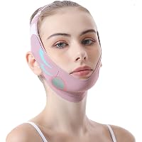 Wiederverwendbare Doppelkinn-Maske – Rutschfester Kinnriemen Zum Schlafen, Verstellbar Mit Klett | Für Straffere Konturen & V-Linie