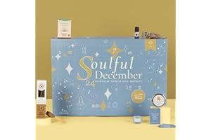 ‎OH SHANTI Oh Shanti® Adventskalender Selfcare 2025 | 24 hochwertige Produkte für Selbstfürsorge inkl. einer Affirmationskarte in jedem Törchen | Naturkosmetik, Kerzen, Edelsteinen & mehr | 100% Vegan, Beige