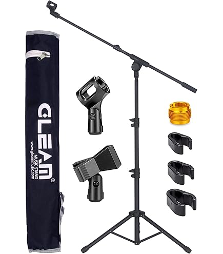 Asta Per Microfono Proel RSM180 Con Supporto APM10 - Giraffa Professionale Altezza 90-150 Cm | Nero - Foto 6