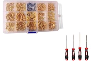 BTSPEPEJOY RC Screw Kit RC Universal RC Screws Kit and 4 Types of Hexagonal Screwdrivers RC Tool Kits Hex Wheel Wrench RC Car Repair Tools for 1/8 1/10 1/12 1/16 Scale RC Car Truck Buggy