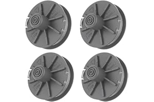 TECDW 4 bobinas de hilo para cortacésped Gardena 530720, diámetro de 1,65 mm, 6,1 m de longitud, tipo 8846 8847 de repuesto de bobina de nailon autofeed compatible con EasyCut ComfortCut PowerCut