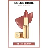 L'Oreal Paris Color Riche Saten Bitişli Ruj - 107 Seine Sunset Nude