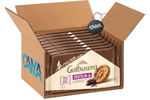 Galbusera Protein-G Biscotti Con Fiocchi D'Avena Granella di Soia e Cioccolato 300g [CAIYA® BOX da 8 Confezioni]