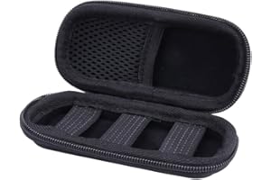 Étui Housse pour AliveCor Kardia Mobile EKG ECG Moniteur avec organisateur de pilules de Aenllosi (Noir)